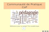 Communauté de Pratique CoP Réflexions pour un projet Tice académique.