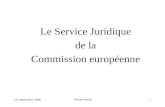 19 septembre 2006 Michel Petite 1 Le Service Juridique de la Commission européenne.