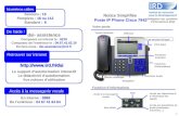Notice Simplifiée Poste IP Phone Cisco 7942 Fonctions Audio Fonctions Avancées Clavier numérique Les touches de ligne Fonctions dinformations Voyant lumineux.