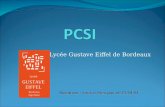 Lycée Gustave Eiffel de Bordeaux Attention : vous nêtes pas en PCSI-SI.