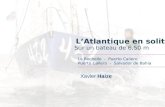 Xavier Haize LAtlantique en solitaire Sur un bateau de 6,50 m La Rochelle - Puerto Callero Puerto Callero - Salvador de Bahia.