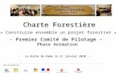 - Premier Comité de Pilotage – Phase Animation « Construire ensemble un projet forestier » Charte Forestière - La Roche de Rame le 21 janvier 2010 - Avec.