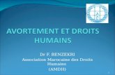 Dr F. BENZEKRI Association Marocaine des Droits Humains (AMDH) 1.