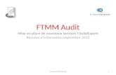 FTMM Audit Mise en place de nouveaux services I-SuiteExpert Réunion dinformation septembre 2012 Cabinet FTMM Audit1.