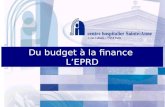 Du budget à la finance LEPRD. Etat des prévisions de recettes et de dépenses.