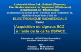 Université Abou Bekr Belkaid (Tlemcen) Faculté des sciences de lingénieur (Chetouane) Département de lElectronique soutenance du projet de fin détudes.