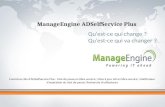 Cliquez pour modifier le style de titre du masque ManageEngine ADSelfService Plus Qu'est-ce qui change ? Qu'est-ce qui va changer ? Fonctions clés d'ADSelfService.