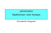 1 séminaire Optimiser son temps Elisabeth Noguès.