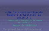 « De la construction du temps à lhistoire au cycle 2 » Formation « Découvrir le monde au cycle 2 » Nantes, le 20/02/2013 Diaporama réalisé par K.Chevalier,M.Le.