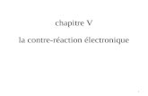 Chapitre V la contre-réaction électronique 1. pendule + shunt 2.