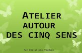 A TELIER AUTOUR DES CINQ SENS Par Christiane Vaudaux.