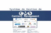 Content Management System Système de Gestion de Contenu Djatti Josseline: 11145730 Bakayoko Mahoua: 11160022 Variane Wetié: 11168975 Yvonne Dossouvi: 11097499.