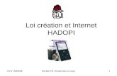 V3 le: 20/03/09Section PS, St Germain en Laye1 Loi création et Internet HADOPI.