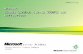 MSPA003 Vendre Windows Server 2008R2 aux entreprises Patrick Barrière, Stéphane Sabbague Calipia Partner Academy.
