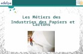 Les Métiers des Industries des Papiers et Cartons.