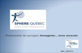 Www.sphere-qc.ca. Plan de la rencontre Présentation de SPHERE-Québec Présentation du projet Imagine…ton avenir Les résultats actuels et à venir Période.