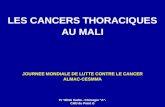 LES CANCERS THORACIQUES AU MALI JOURNEE MONDIALE DE LUTTE CONTRE LE CANCER ALMAC-CESMMA Pr YENA Sadio - Chirurgie "A"- CHU du Point G.