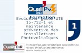 Evolution guide UTE 15-712-1 et maintenance préventive des installations Photovoltaïques 1 1 Installation photovoltaïque raccordée au réseau (Module maintenance)