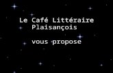 Le Café Littéraire Plaisançois vous propose Un regard sur … Antoine de Saint Exupéry.