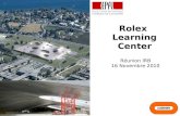 Rolex Learning Center Réunion IRB 16 Novembre 2010.