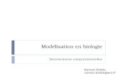 Modélisation en biologie Neurosciences computationnelles Romain Brette romain.brette@ens.fr.