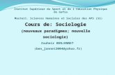Zouheir BENJANNET (ben_jannet2004@yahoo.fr) Master1. Sciences Humaines et Sociales des APS (S1) Institut Supérieur du Sport et de lEducation Physique de.