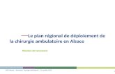1 ARS Alsace – Séminaire chirurgie ambulatoire _ 12 octobre 2013 Le plan régional de déploiement de la chirurgie ambulatoire en Alsace Réunion de lancement.