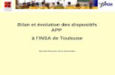 Bilan et évolution des dispositifs APP à lINSA de Toulouse Bernard Bourret, Anne Hernandez.