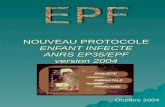 NOUVEAU PROTOCOLE ENFANT INFECTE ANRS EP35/EPF version 2004 Octobre 2004.