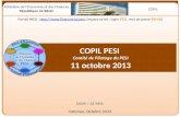 COPIL PESI Comité de Pilotage du PESI 11 octobre 2013 DOIP / AT PESI Cotonou, Octobre 2013 Ministère de lEconomie et des Finances République du Bénin COPIL.