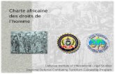 Charte africaine des droits de lhomme Defense Institute of International Legal Studies Regional Defense Combating Terrorism Fellowship Program.