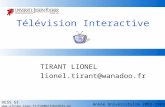 Télévision Interactive TIRANT LIONEL lionel.tirant@wanadoo.fr DESS GI  Année Universitaire 2002-2003.