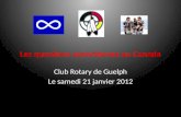 Les questions autochtones au Canada Club Rotary de Guelph Le samedi 21 janvier 2012.