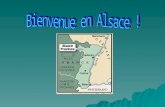 LAlsace se trouve au nord- est de la France. Elle a une frontière avec lAllemagne à lest la Suisse au sud la Suisse au sud la chaine des Vosges à louest.