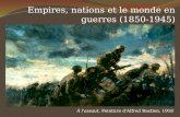 Empires, nations et le monde en guerres (1850-1945) À l'assaut, Peinture d'Alfred Bastien, 1918.