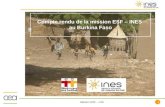 1 Mission ESF – L2S Compte rendu de la mission ESF – INES au Burkina Faso.