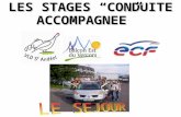 LES STAGES CONDUITE ACCOMPAGNEE LES STAGES CONDUITE ACCOMPAGNEE.