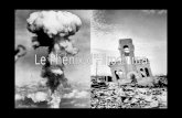 Hiroshima le 6 août 1945, à 8 h 16 min heure locale, après 43 secondes de chute libre, la première bombe atomique (à uranium baptisée little boy) explose.