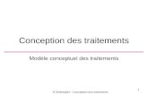 Conception des traitements Modèle conceptuel des traitements B.Shishedjiev - Conception des traitements 1.
