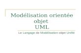 Modélisation orientée objet UML Le Langage de Modélisation objet Unifié