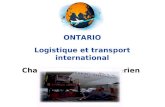 ONTARIO Logistique et transport international Chapitre 6: Transport aérien.