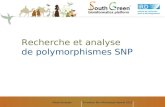 Alexis DereeperFormation Bio-informatique Apimet 2013 Recherche et analyse de polymorphismes SNP.