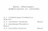 Bases théoriques: modélisation et contrôle 2.1 Cinématique/CinematicsBleuler 2.2 Jacobien/JacobianBouri 2.3 dynamique/DynamicsBouri 2.4 Contrôle/ControlBouri.