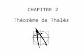 CHAPITRE 2 Théorème de Thalès. Lors dun voyage en Egypte, Thalès de Milet (-624 ;-546) aurait mesuré la hauteur de la pyramide de Kheops par un rapport.