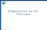 Jean-Baptiste Nizet – Mars 2009 Préparation au N3: Physique.