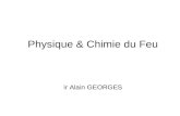 Physique & Chimie du Feu ir Alain GEORGES Jour : 75% Nuit : 25% 100 MORTS PAR AN 100 MORTS PAR AN 13.000 Incendies par an Transport10% Travail 20% MAISON70%