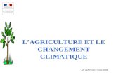 AG INA P-G 17 mars 2006 LAGRICULTURE ET LE CHANGEMENT CLIMATIQUE.