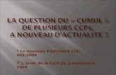 Le nouveau Règlement (CE) 469/2009 Larrêt de la CJCE du 3 septembre 2009.
