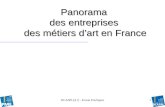 DCASPL[A1] - Erwan Pouliquen1 Panorama des entreprises des métiers dart en France.