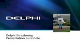 Delphi Strasbourg Présentation succincte Delphi confidential2 Delphi Strasbourg.